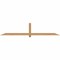 Ekena Millwork Eugene Smooth Timber Gable Bracket, Western Red Cedar, 96"W x 20"H x 3 1/2"D x 3 1/2"F, 5/12 Pitch GBW096X20X0404EUG00SWR - alternate 1
